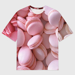 Футболка оверсайз мужская Красные и розовые кексы, цвет: 3D-принт