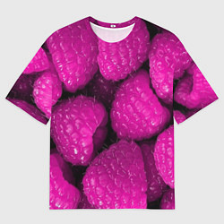 Футболка оверсайз мужская Ягоды малины, цвет: 3D-принт
