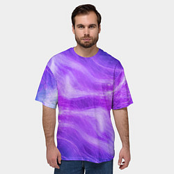Футболка оверсайз мужская Розовый неон, цвет: 3D-принт — фото 2