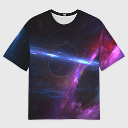 Футболка оверсайз мужская Принт Deep космос, цвет: 3D-принт
