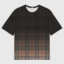 Мужская футболка оверсайз Tartan gradient