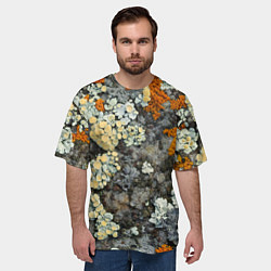 Футболка оверсайз мужская Лишайниковый лес, цвет: 3D-принт — фото 2