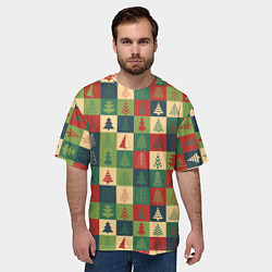 Футболка оверсайз мужская Здравствуй ёлка Новый год, цвет: 3D-принт — фото 2