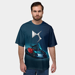 Футболка оверсайз мужская Citroen DS Spirit Concept, цвет: 3D-принт — фото 2