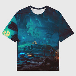 Мужская футболка оверсайз Волшебная ночь