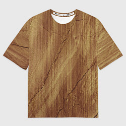 Мужская футболка оверсайз Деревянная текстура