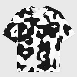 Футболка оверсайз мужская Камуфляж Cowskin крупный, цвет: 3D-принт