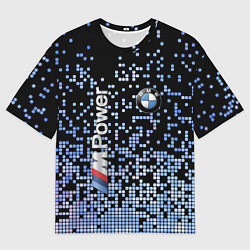 Футболка оверсайз мужская BMW - M Power - pattern, цвет: 3D-принт