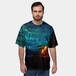 Футболка оверсайз мужская Мрачное место, цвет: 3D-принт — фото 2