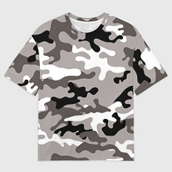 Мужская футболка оверсайз Камуфляж Urban крупный