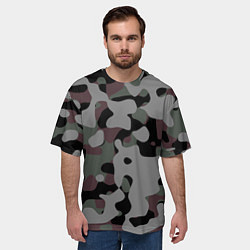 Футболка оверсайз мужская Камуфляж Urban Night, цвет: 3D-принт — фото 2