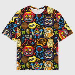 Футболка оверсайз мужская Ужастики и монстры, цвет: 3D-принт