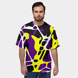 Футболка оверсайз мужская Яркие пятнистые узоры, цвет: 3D-принт — фото 2