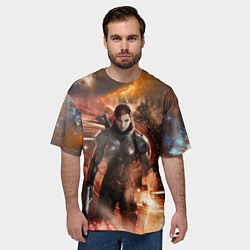 Футболка оверсайз мужская Mass Effect N7 - Jane Shepard, цвет: 3D-принт — фото 2