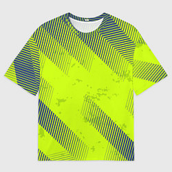 Футболка оверсайз мужская Green sport style, цвет: 3D-принт