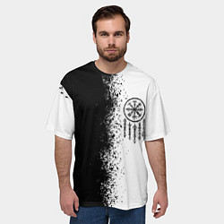 Футболка оверсайз мужская Северный компас Вегвизир, цвет: 3D-принт — фото 2