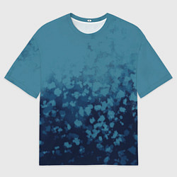 Мужская футболка оверсайз Абстракция синий