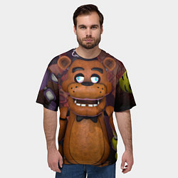Футболка оверсайз мужская Five Nights аt Frеddys, цвет: 3D-принт — фото 2