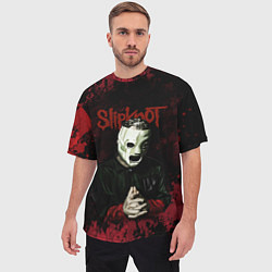 Футболка оверсайз мужская Slipknot dark art, цвет: 3D-принт — фото 2