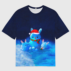 Футболка оверсайз мужская Северный кролик, цвет: 3D-принт