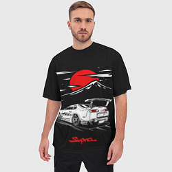 Футболка оверсайз мужская Тойота супра - JDM Style, цвет: 3D-принт — фото 2