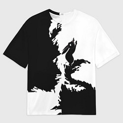 Футболка оверсайз мужская Символ 2023 года зайка, цвет: 3D-принт