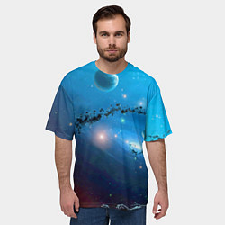 Футболка оверсайз мужская Бесконечное космическое пространство - Nasa, цвет: 3D-принт — фото 2
