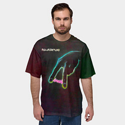 Футболка оверсайз мужская Энергия - Алиса, цвет: 3D-принт — фото 2