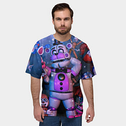 Футболка оверсайз мужская Фантайм Фредди, цвет: 3D-принт — фото 2