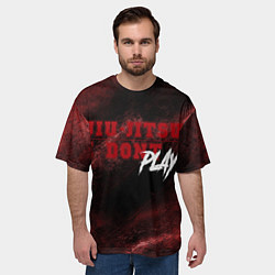 Футболка оверсайз мужская Power jiu-jitsu idp, цвет: 3D-принт — фото 2