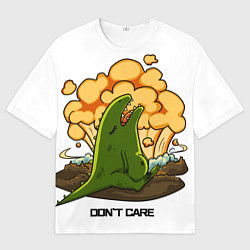 Футболка оверсайз мужская Падение метеорита, цвет: 3D-принт