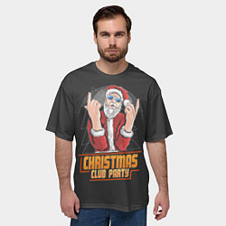 Футболка оверсайз мужская Рождественская вечеринка, цвет: 3D-принт — фото 2
