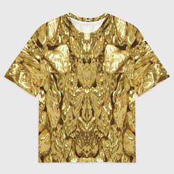 Мужская футболка оверсайз Золотая кожа
