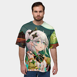 Футболка оверсайз мужская Нахида герой Genshin Impact, цвет: 3D-принт — фото 2