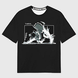 Футболка оверсайз мужская Шихоин Йоруичи неко, цвет: 3D-принт