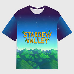 Футболка оверсайз мужская Горы Stardew Valley, цвет: 3D-принт