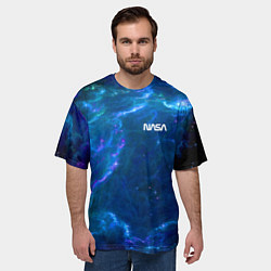 Футболка оверсайз мужская Бескрайний космос - Nasa, цвет: 3D-принт — фото 2
