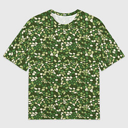 Футболка оверсайз мужская Милитари камни, цвет: 3D-принт