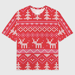 Мужская футболка оверсайз Тёплые олени