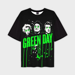 Футболка оверсайз мужская Green day paint, цвет: 3D-принт