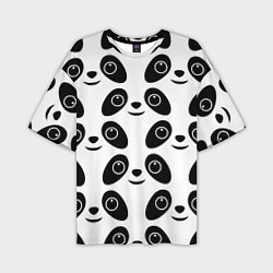 Мужская футболка оверсайз Panda bing dun dun