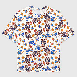 Мужская футболка оверсайз Ханука - праздник света