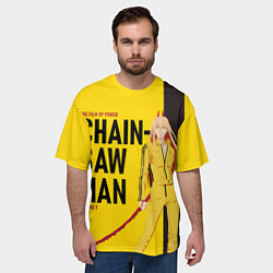 Футболка оверсайз мужская Пауэр пародия на Убить Билла, цвет: 3D-принт — фото 2