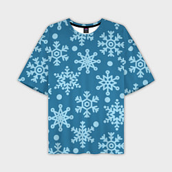 Мужская футболка оверсайз Blue snow