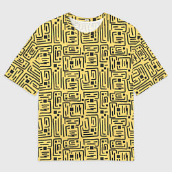 Футболка оверсайз мужская Квадраты и прямоугольники, цвет: 3D-принт