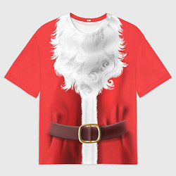 Футболка оверсайз мужская Костюм Санты Клауса, цвет: 3D-принт