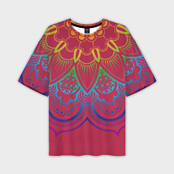 Мужская футболка оверсайз Viva magenta mandala
