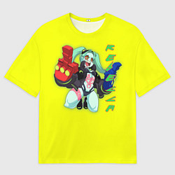 Футболка оверсайз мужская Ребекка - Киберпанк аниме, цвет: 3D-принт