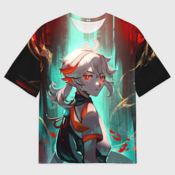 Футболка оверсайз мужская Kaedehara Kazuha, цвет: 3D-принт