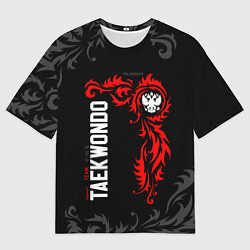 Футболка оверсайз мужская Сборная России по тхэквондо, цвет: 3D-принт